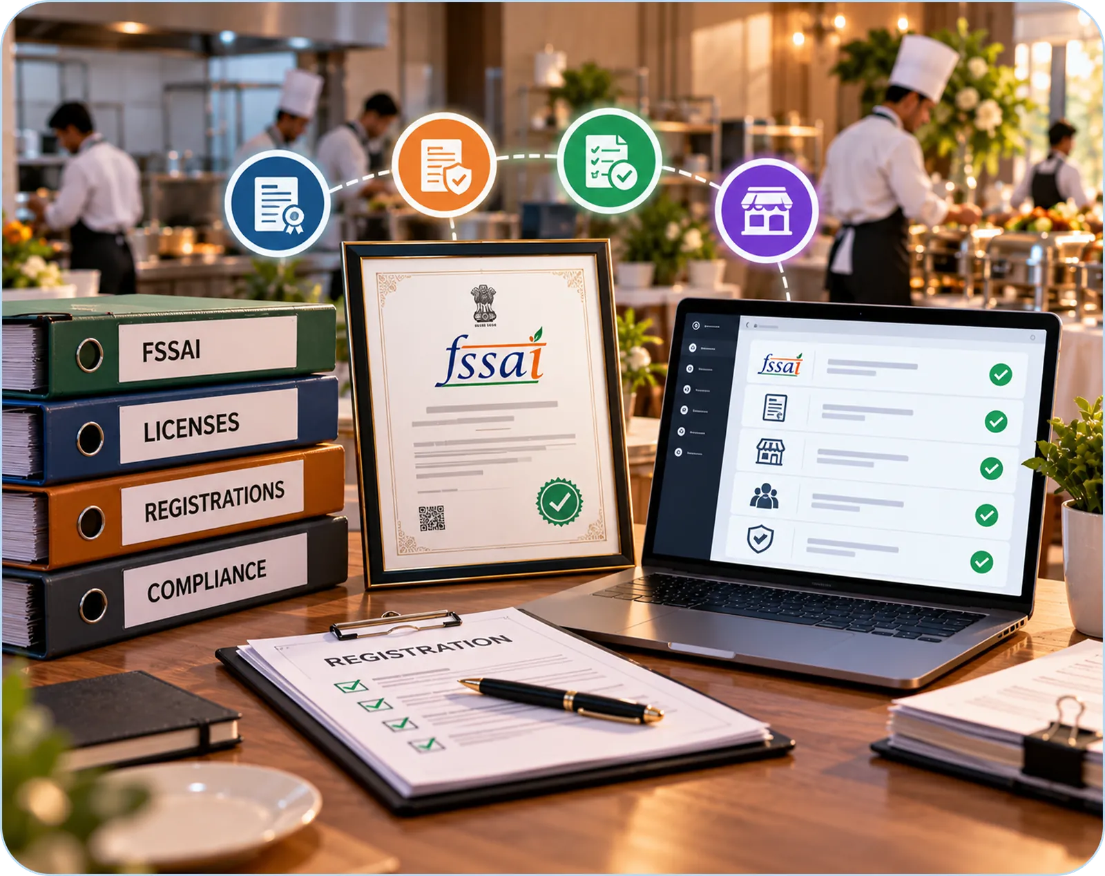 FSSAI, Licenses and Registrations for Catering Businesses: The Compliance Stack