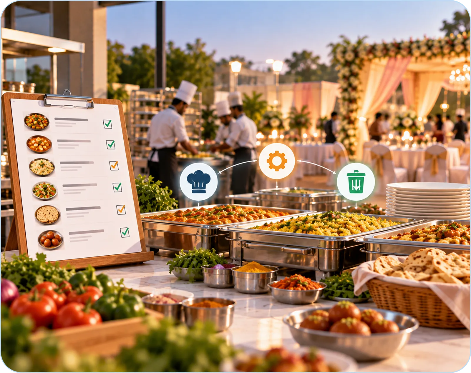 Menu Planning for Large Events: Balancing Wow, Workload and Waste