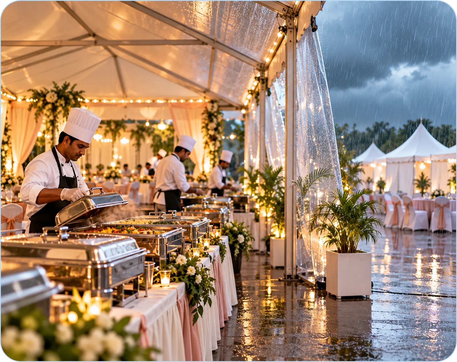 Monsoon Event Catering in Gujarat: Protecting Food, Schedules and Margins